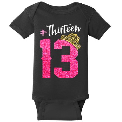 13 Years Old O.fficial Teenager 13th Birthday Gifts Baby Bodysuit