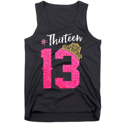 13 Years Old O.fficial Teenager 13th Birthday Gifts Tank Top