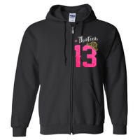 13 Years Old O.fficial Teenager 13th Birthday Gifts Full Zip Hoodie