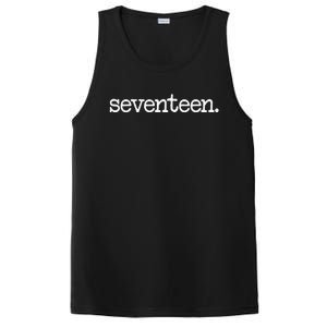 17 Years Old Seventeen. 17th Birthday Gift PosiCharge Competitor Tank