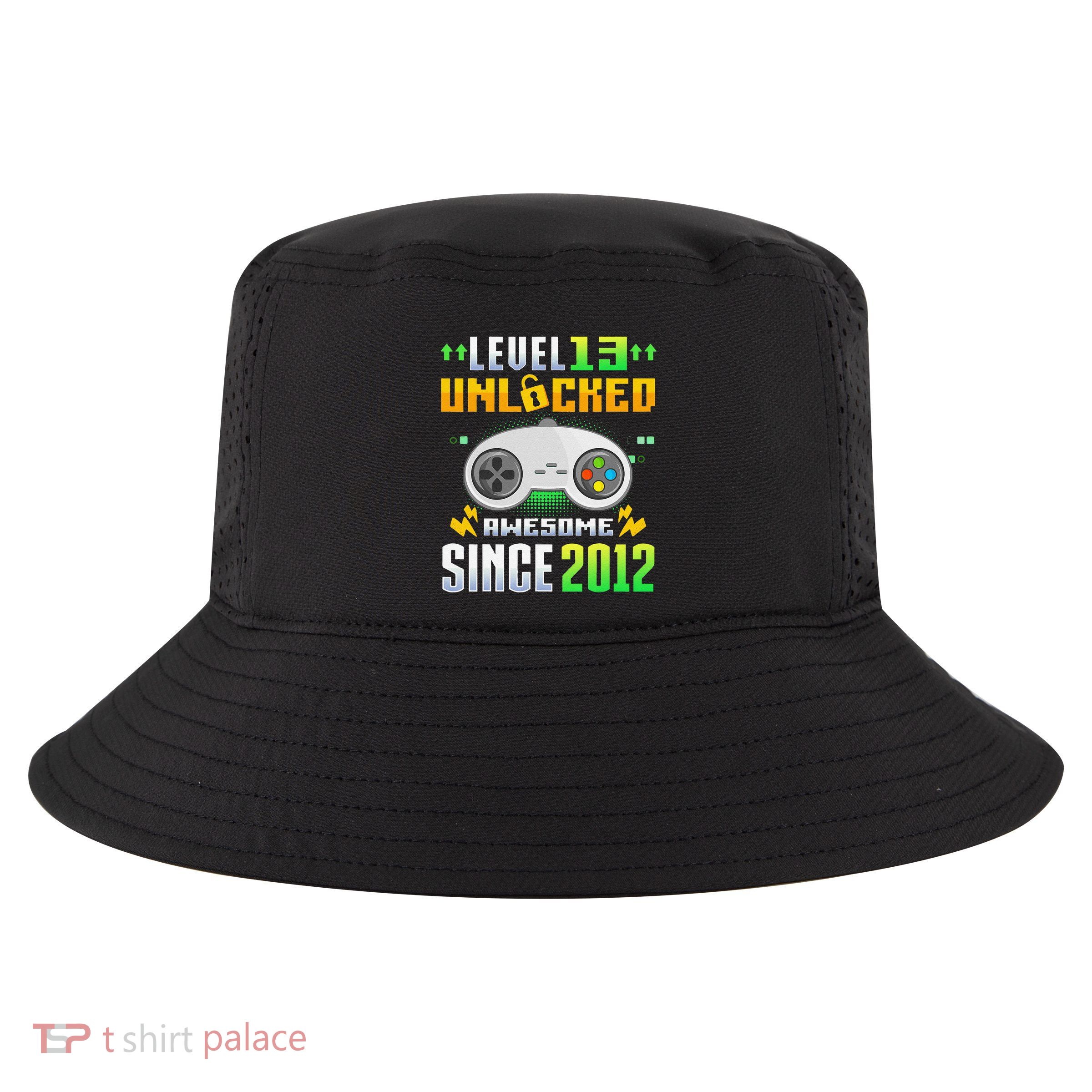 13 Year Old Gifts 2012 Level 13 Unlocked 13th Birthday Cool Comfort Performance Bucket Hat