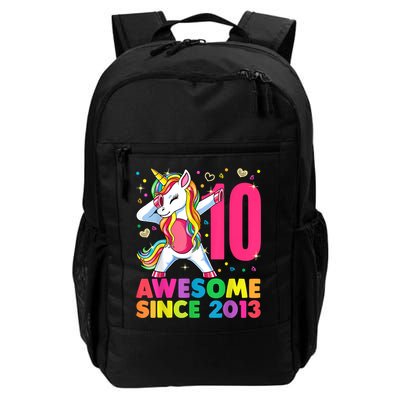 10 Year Old Unicorn Dabbing 10th Birthday Girl Unicorn Party Backpack