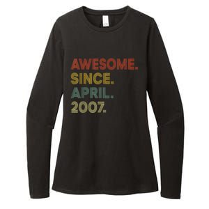 16 Year Old Awesome Since April 2007 16th Birthday Womens CVC Long Sleeve Shirt