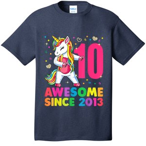 10 Years Old Unicorn Flossing 10th Birthday Girl Party T-Shirt