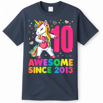 10 Years Old Unicorn Flossing 10th Birthday Girl Party T-Shirt