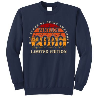 16 Year Old Gifts Retro Vintage 2006 Limited Edition 16th Birthday Sweatshirt