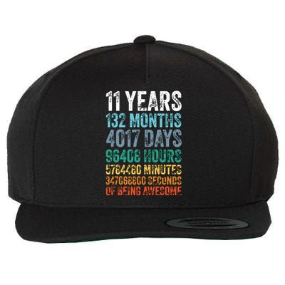 11 Year Old Bday Decorations Son Boy 11yr 11th Birthday Wool Snapback Cap