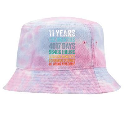 11 Year Old Bday Decorations Son Boy 11yr 11th Birthday Tie-Dyed Bucket Hat