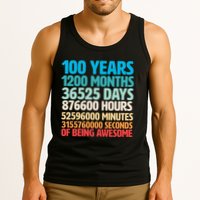 100 Years Of Being Awesome 100th Birthday Time Breakdown Tank Top