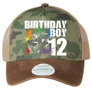 12 Year Old Paintball Birthday Party 12th Gift For Legacy Tie Dye Trucker Hat