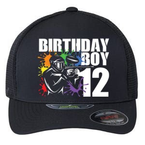 12 Year Old Paintball Birthday Party 12th Gift For Flexfit Unipanel Trucker Cap