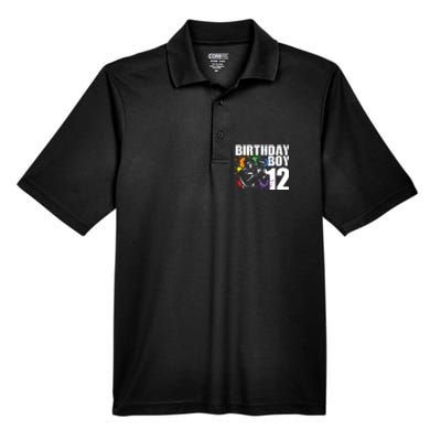 12 Year Old Paintball Birthday Party 12th Gift For Men's Origin Performance Piqué Polo