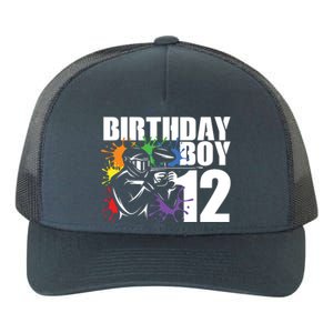 12 Year Old Paintball Birthday Party 12th Gift For Yupoong Adult 5-Panel Trucker Hat