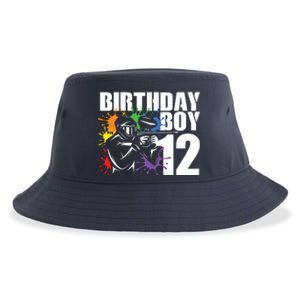 12 Year Old Paintball Birthday Party 12th Gift For Sustainable Bucket Hat