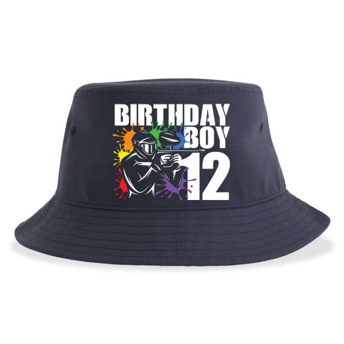 12 Year Old Paintball Birthday Party 12th Gift For Sustainable Bucket Hat