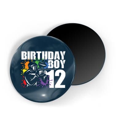 12 Year Old Paintball Birthday Party 12th Gift For Magnet