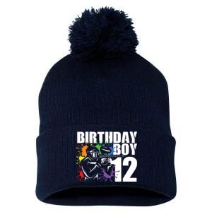 12 Year Old Paintball Birthday Party 12th Gift For Pom Pom 12in Knit Beanie