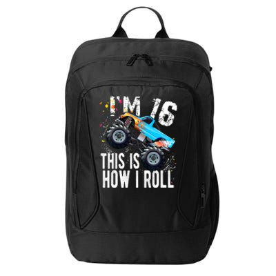 16 Year Old Gift Cool 16th Birthday Boy Gift For Monster Truck Car Lovers City Backpack