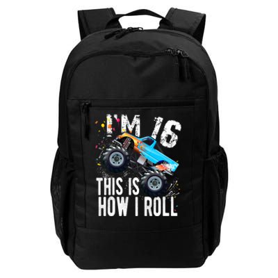 16 Year Old Gift Cool 16th Birthday Boy Gift For Monster Truck Car Lovers Daily Commute Backpack