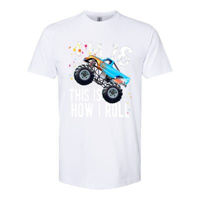 16 Year Old Gift Cool 16th Birthday Boy Gift For Monster Truck Car Lovers Softstyle CVC T-Shirt