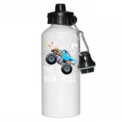 16 Year Old Gift Cool 16th Birthday Boy Gift For Monster Truck Car Lovers Aluminum Water Bottle