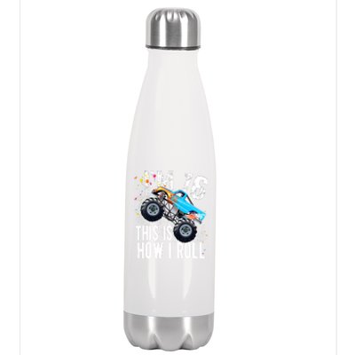 16 Year Old Gift Cool 16th Birthday Boy Gift For Monster Truck Car Lovers Stainless Steel Insulated Water Bottle