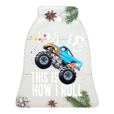 16 Year Old Gift Cool 16th Birthday Boy Gift For Monster Truck Car Lovers Ceramic Bell Ornament