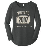 16 Years Old Vintage 2007 Limited Edition 16th Birthday Women's Perfect Tri Tunic Long Sleeve Shirt