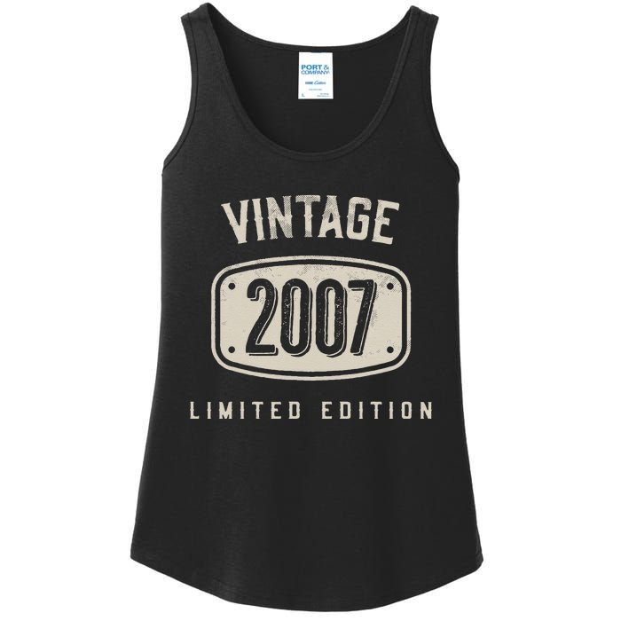 16 Years Old Vintage 2007 Limited Edition 16th Birthday Ladies Essential Tank