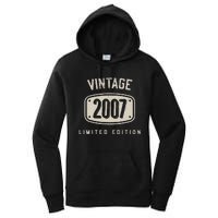 16 Years Old Vintage 2007 Limited Edition 16th Birthday Women's Pullover Hoodie