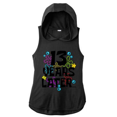 13 Year Old Birthday Gifts Thirteen 13 Years Later Ladies PosiCharge Tri-Blend Wicking Draft Hoodie Tank