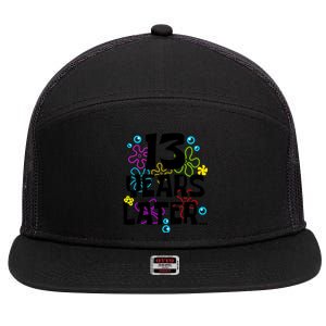 13 Year Old Birthday Gifts Thirteen 13 Years Later 7 Panel Mesh Trucker Snapback Hat