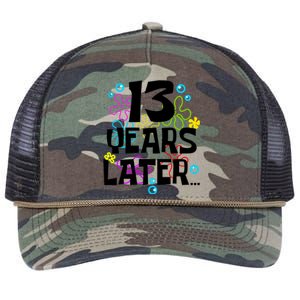 13 Year Old Birthday Gifts Thirteen 13 Years Later Retro Rope Trucker Hat Cap