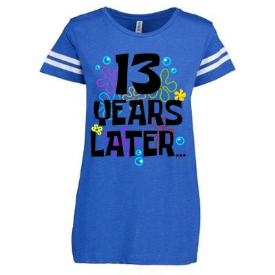 13 Year Old Birthday Gifts Thirteen 13 Years Later Enza Ladies Jersey Football T-Shirt