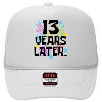 13 Year Old Birthday Gifts Thirteen 13 Years Later High Crown Mesh Back Trucker Hat