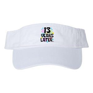 13 Year Old Birthday Gifts Thirteen 13 Years Later Valucap Bio-Washed Visor