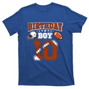 10 Years Old 10th Birthday American Football Party Great Gift T-Shirt