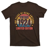 100 Years Of Being Awesome 1924 Limited Edition Vintage Retro T-Shirt