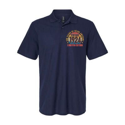 100 Years Of Being Awesome 1924 Limited Edition Vintage Retro Softstyle Adult Sport Polo