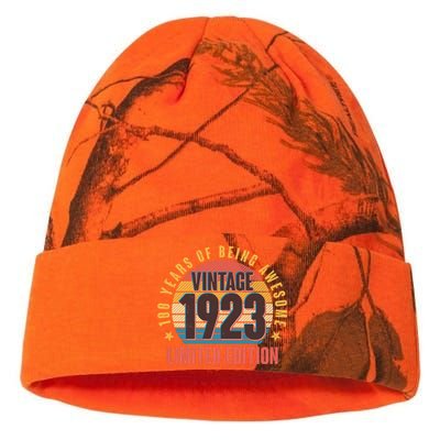 100 Years Of Being Awesome 1923 Limited Edition Vintage Retro Kati Licensed 12" Camo Beanie