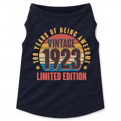 100 Years Of Being Awesome 1923 Limited Edition Vintage Retro Doggie Tank