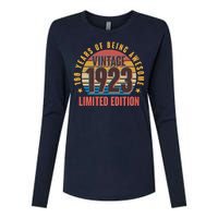 100 Years Of Being Awesome 1923 Limited Edition Vintage Retro Womens Cotton Relaxed Long Sleeve T-Shirt