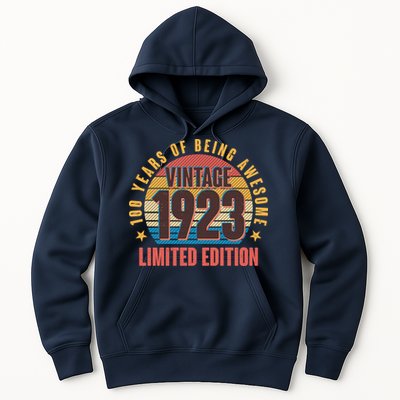 100 Years Of Being Awesome 1923 Limited Edition Vintage Retro Hoodie