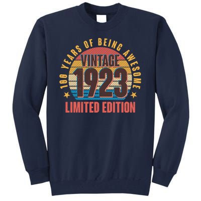 100 Years Of Being Awesome 1923 Limited Edition Vintage Retro Tall Sweatshirt