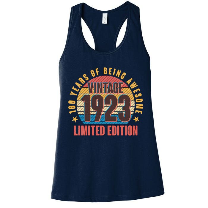 100 Years Of Being Awesome 1923 Limited Edition Vintage Retro Womens Tank Top