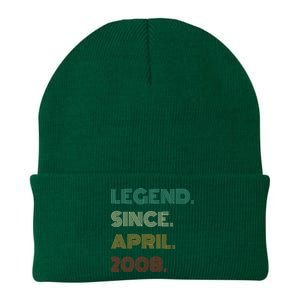 16 Years Old Legend Since April 2008 16th Birthday Knit Cap Winter Beanie