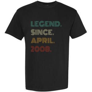 16 Years Old Legend Since April 2008 16th Birthday Garment-Dyed Heavyweight T-Shirt