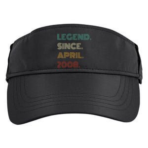 16 Years Old Legend Since April 2008 16th Birthday Adult Drive Performance Visor