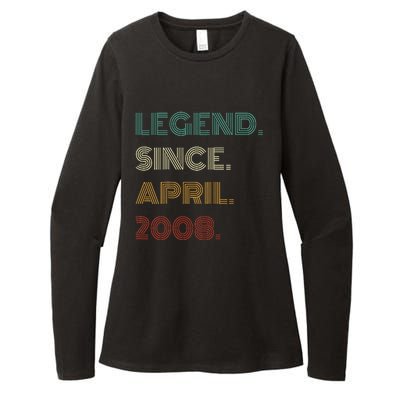 16 Years Old Legend Since April 2008 16th Birthday Womens CVC Long Sleeve Shirt