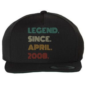 16 Years Old Legend Since April 2008 16th Birthday Wool Snapback Cap